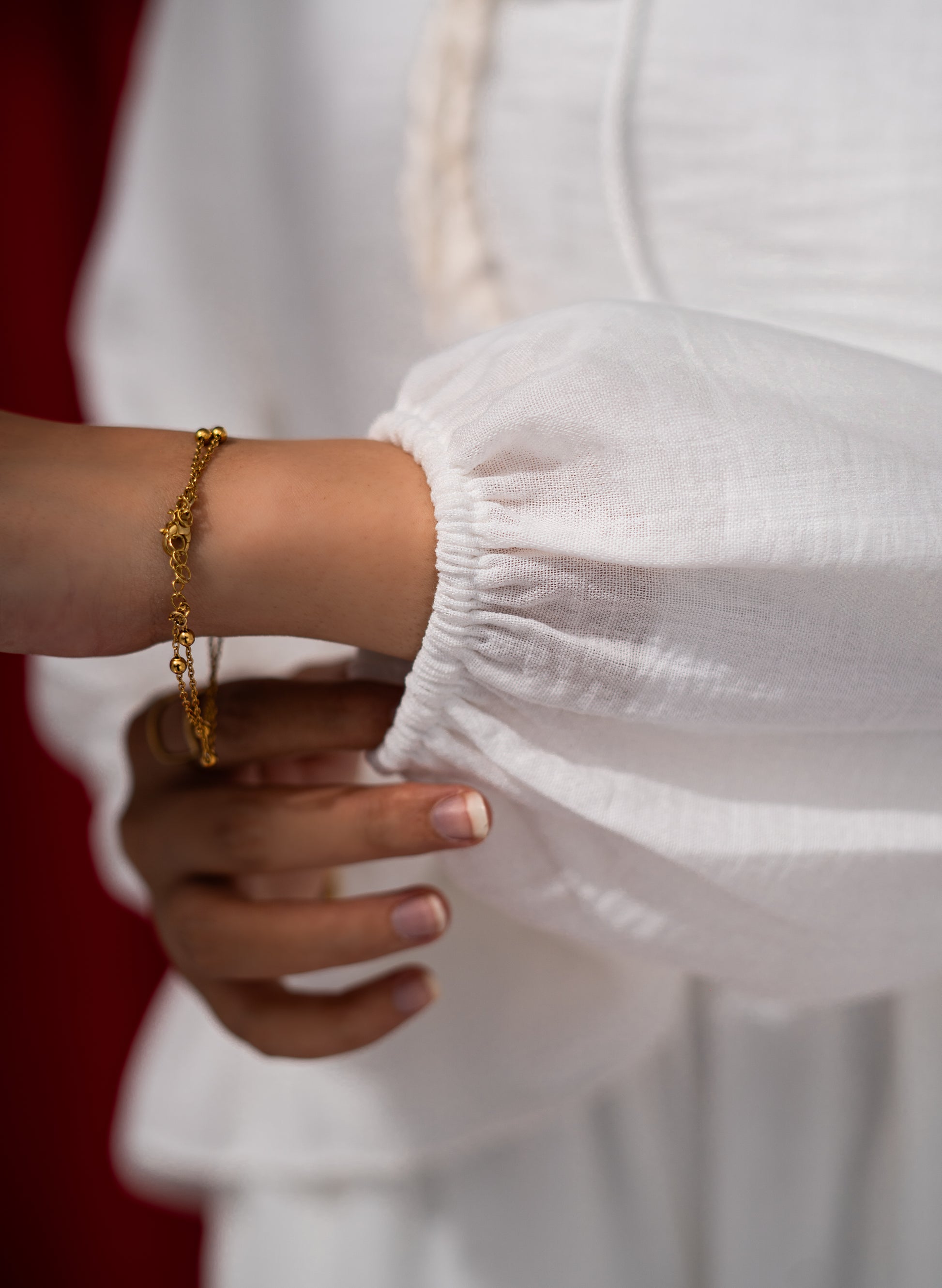 Faden two-piece linen set in Ivory — Faden modest wear, image 1