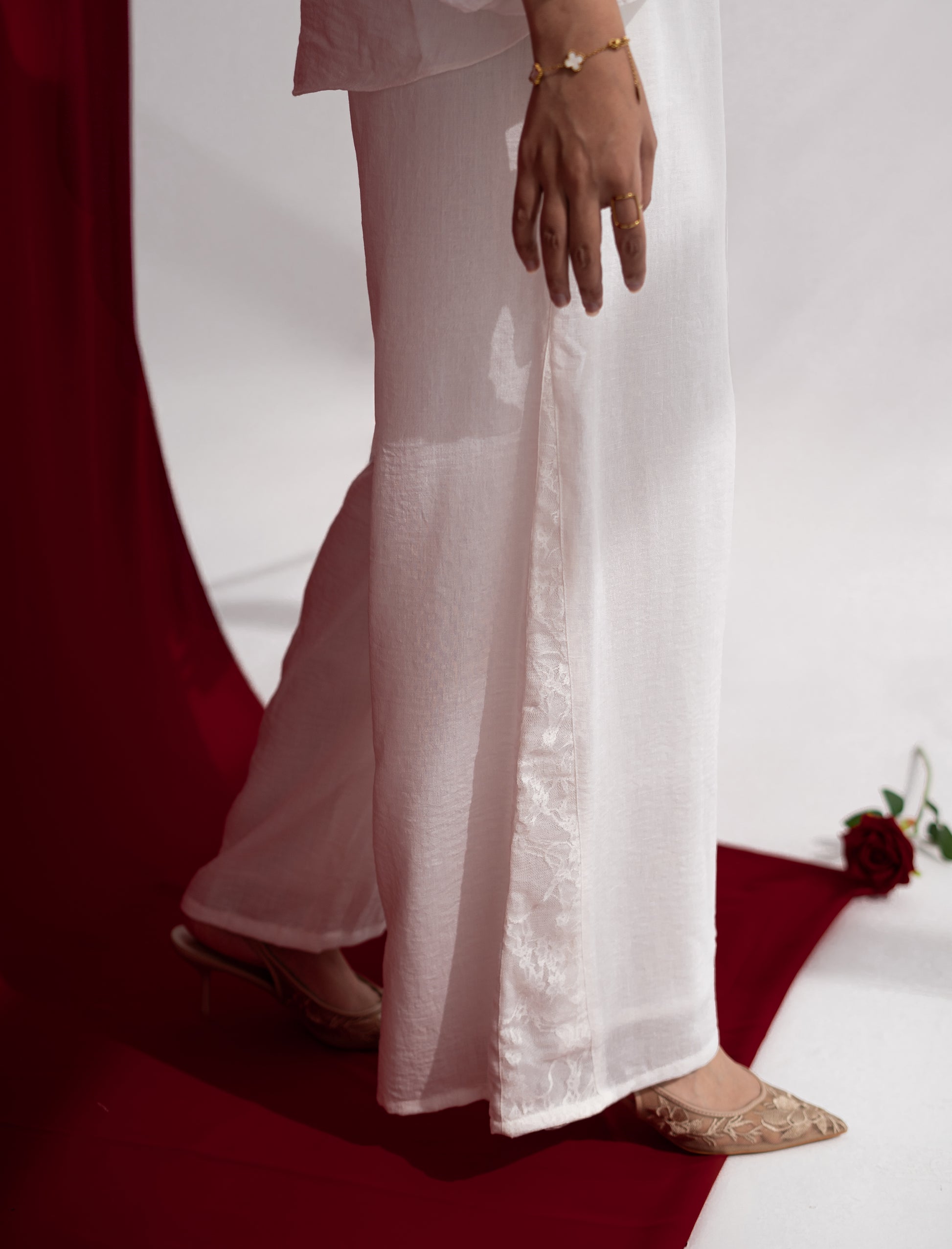 Faden two-piece linen set in Ivory — Faden modest wear, image 6