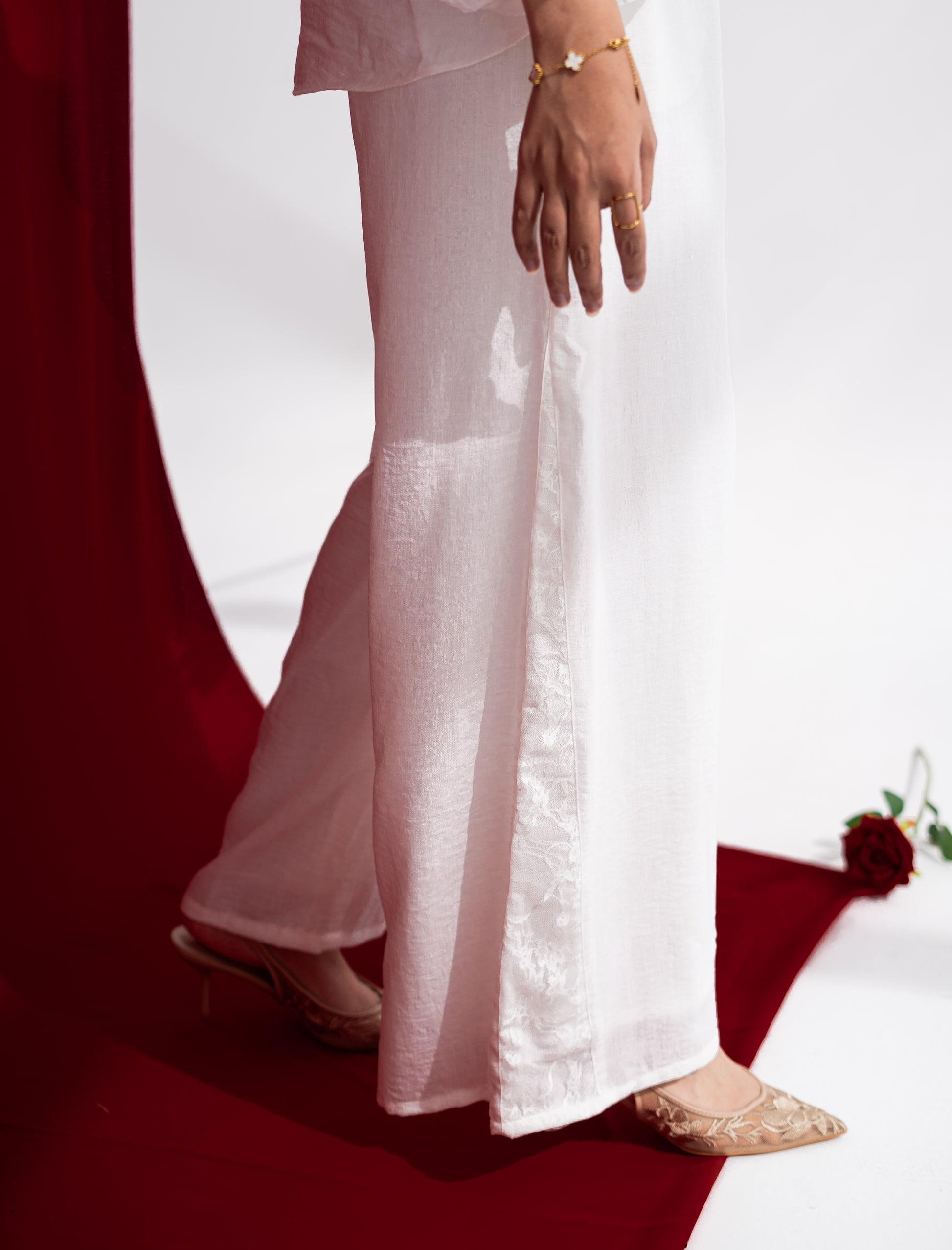 Faden two-piece linen set in Ivory — Faden modest wear, image 5